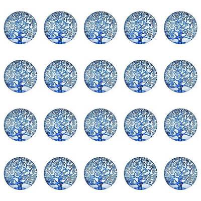 Half Round/Dome Tree Pattern Glass Flatback Cabochons for DIY Projects
