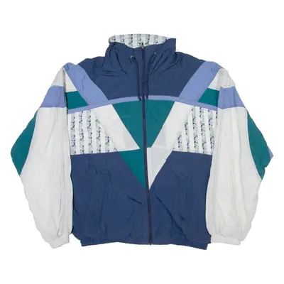 SHAMP Mens Shell Jacket Blue Colourblock S