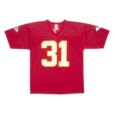 NFL Kansas City Chiefs Mens Jersey Red USA V-Neck L