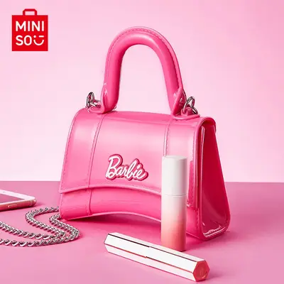 Barbie Series Hourglass Jelly Bag PVC Material Favourable Price Cute Coss Body Bag Girly Pink Cute & Portable Hand Bag High Q...