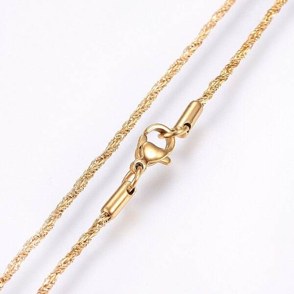 304 Stainless Steel Rope Chain Necklaces