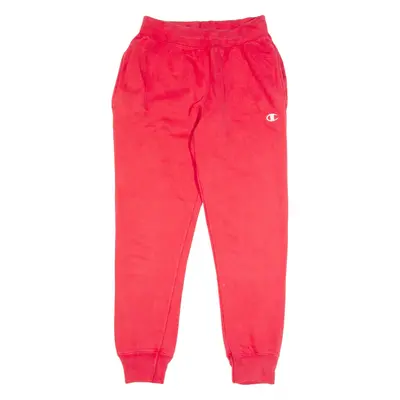 CHAMPION REVERSE WEAVE Mens Joggers Red Tapered M W26 L29