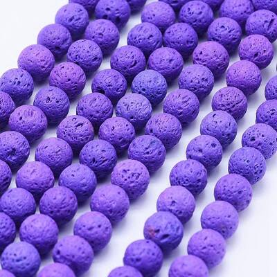 Natural Lava Rock Beads Strands