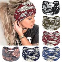 Wide Headbands for Women Knotted No Slip Head Bands Soft Turban Headband Hair Accessories Boho African Solid Color Head Wraps...