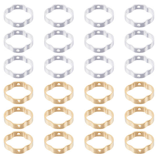 60Pcs 2 Colors Brass Bead Frame