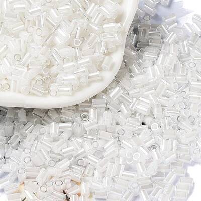 Glass Round Bugle Beads