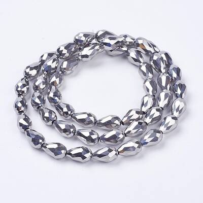 Electroplate Glass Beads Strands