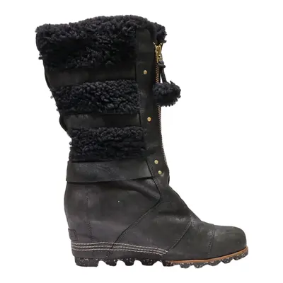 SOREL High Boots Black Leather Womens UK 9