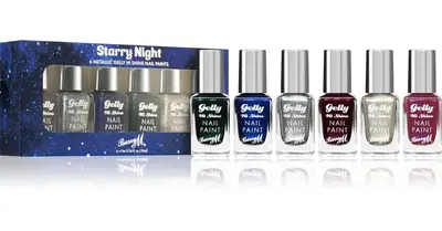 Barry M Gelly Hi Shine Starry Night Nail Polish Set 6x10 ml