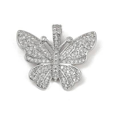 Brass Micro Pave Cubic Zirconia Pendants