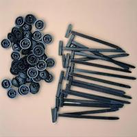 Nylon Universal Cable Tie Buckle, 20/50/100pcs Self-locking Nylon Zip Ties Holder, Multipurpose Black Plastic Cable Ties Tool...
