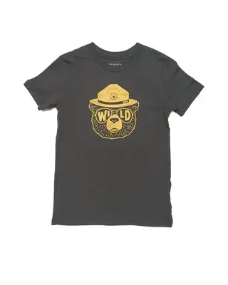 Wildbear Youth Tee | Coal | Size: M