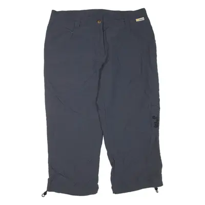 JACK WOLFSKIN 3/4 Length Womens Workwear Shorts Grey L W32