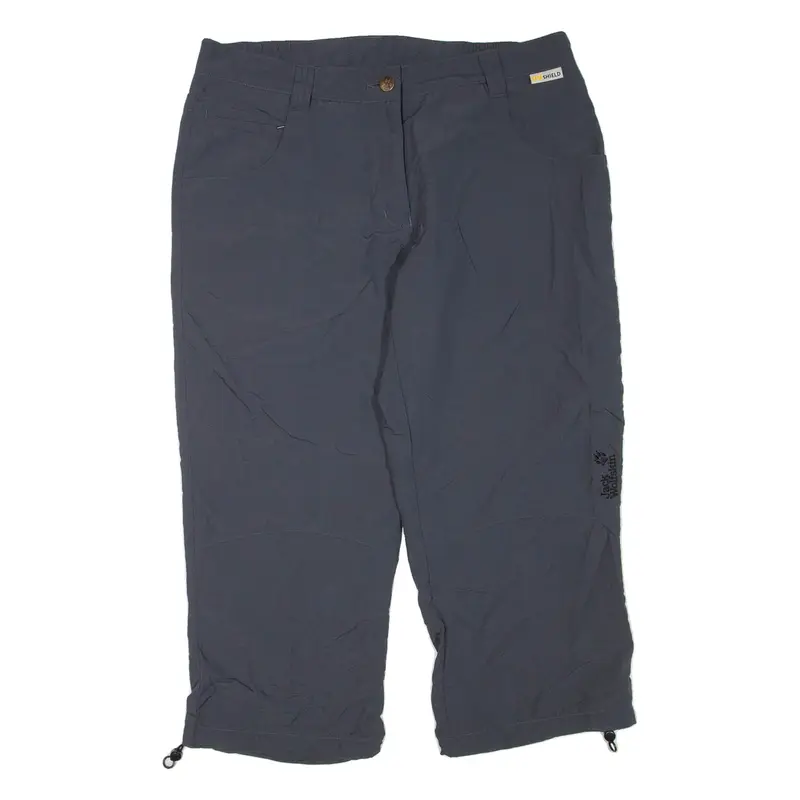 JACK WOLFSKIN 3/4 Length Womens Workwear Shorts Grey L W32