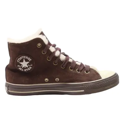 CONVERSE High Top Trainers Brown Canvas Womens UK 7