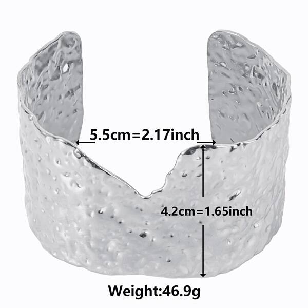 Non-Tarnish 304 Stainless Steel Cuff Bangles for Women