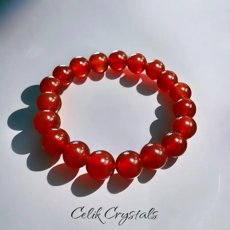 Carnelian Bracelet Healing Stones Natural Bracelet