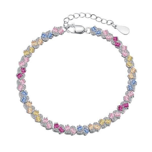 Anti-Tarnish Rhodium Plated 925 Sterling Silver Link Chain Bracelet