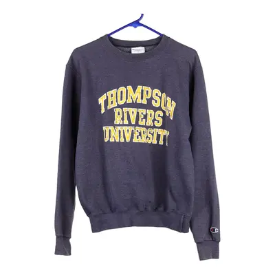 Thompson Rover University Champion College Sweatshirt - Small Blue Cotton Blend