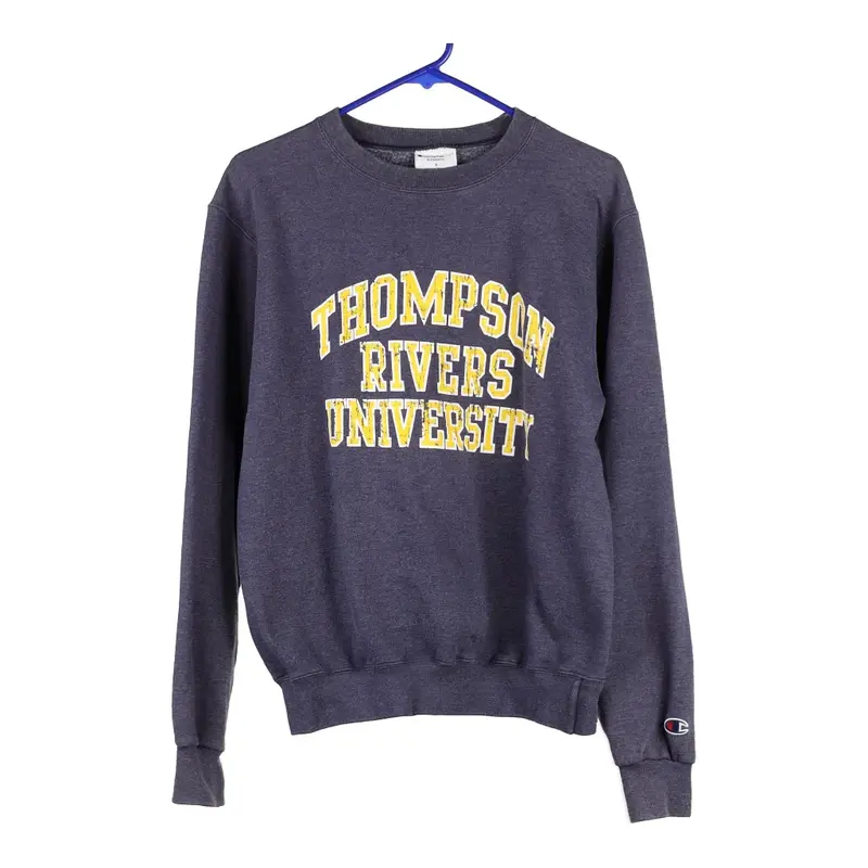 Thompson Rover University Champion College Sweatshirt - Small Blue Cotton Blend