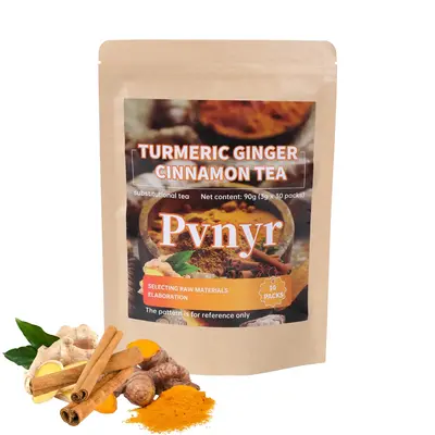 PVNYR Turmeric Ginger natural herb Cinnamon Tea, 100% natural, anti-inflammatory tea. Eco-friendly tea bags. Turmeric Ginger...