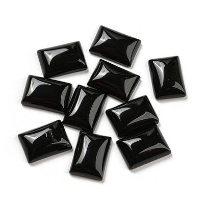 Natural Black Onyx Cabochons