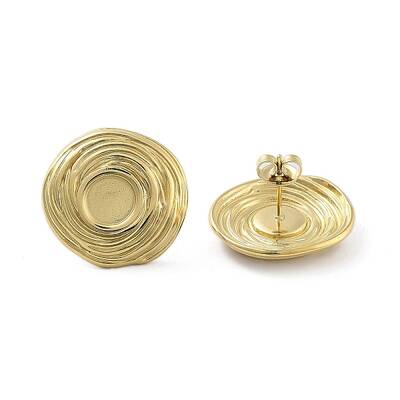 Ion Plating(IP) 304 Stainless Steel Stud Earrings