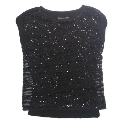MINT VELVET Womens Top Black UK 12