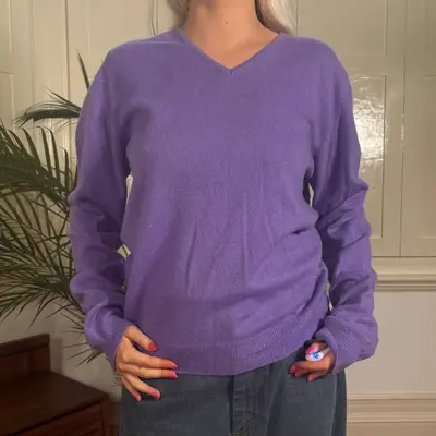 Ferramosca Jumper - Large Purple Cashmere