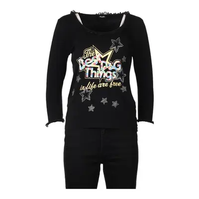 Dolce & Gabbana Long Sleeve Top - Medium Black Cotton Blend