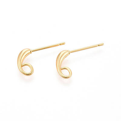 Brass Stud Earring Findings