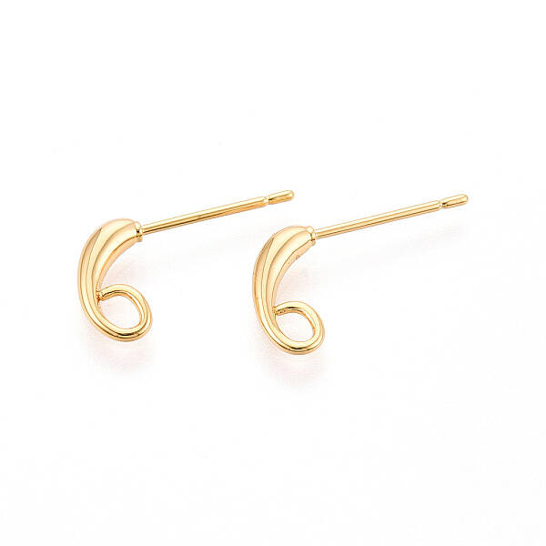 Brass Stud Earring Findings