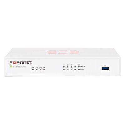 Fortinet FG-30E-BDL-900-48 | FortiGate 30E 5 x Ports GE RJ-45 + 1 x Port WAN + 4 x Ports GE RJ-45 Switch 1U Managed Network S...