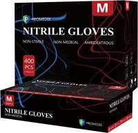 PROMEDIX P Nitrile Gloves, 100 Count box, Gloves Disposable Latex Free, Disposable Gloves for Cooking,Household,Food safe Thi...