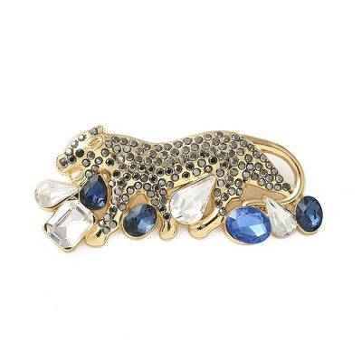 Cheetah Zinc Alloy Rhinestones Brooches