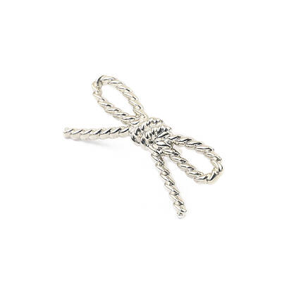 Twist Bowknot Zinc Alloy Ornament Clasps