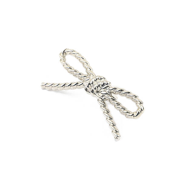 Twist Bowknot Zinc Alloy Ornament Clasps