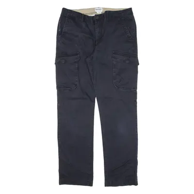 TIMBERLAND Cargo Mens Trousers Black Regular Straight W34 L32