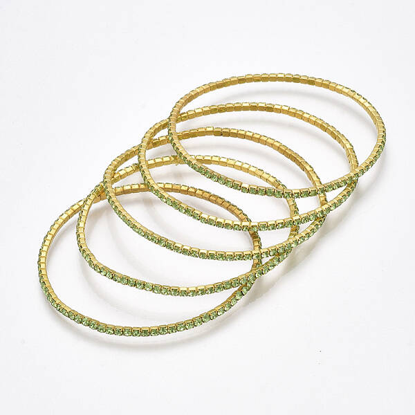 Brass Claw Chain Stretch Bracelets