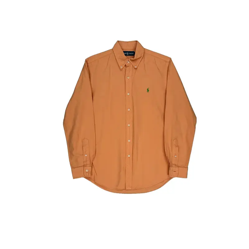 Ralph Lauren Shirt - Medium Orange Cotton