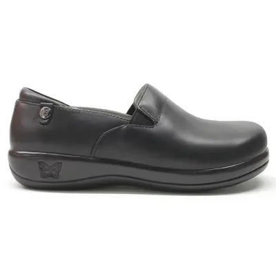 Alegria Keli Leather Women's Slip On Shoes - Oiled Black - Size:US 8-8.5 Women