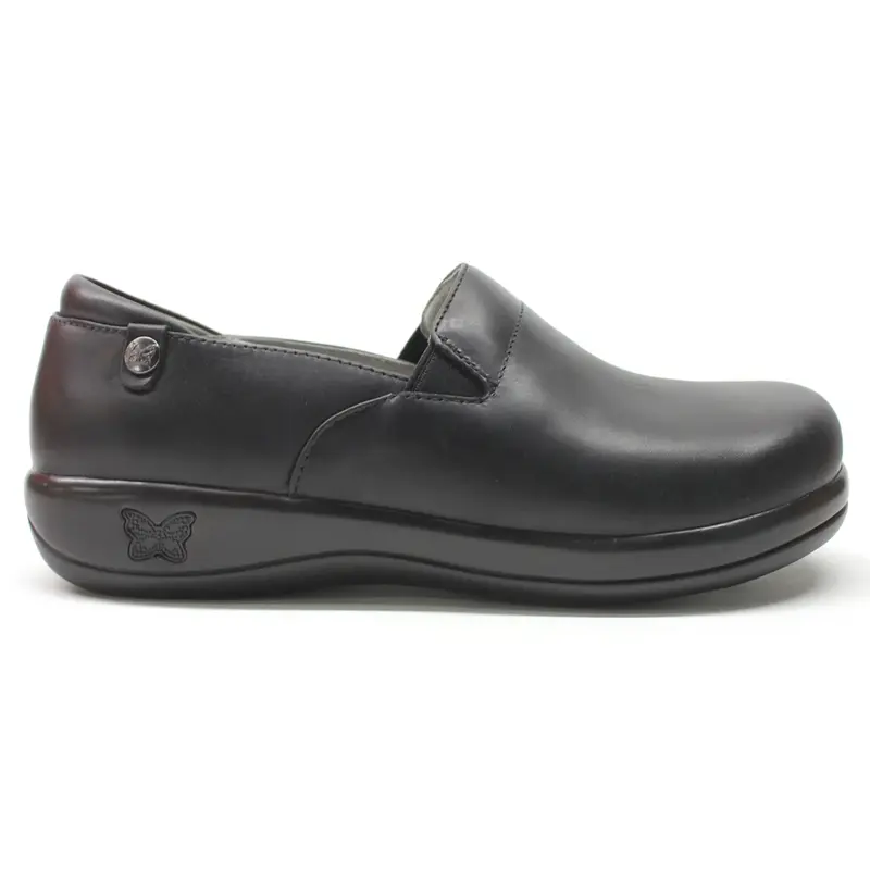 Alegria Keli Leather Women's Slip On Shoes - Oiled Black - Size:US 8-8.5 Women
