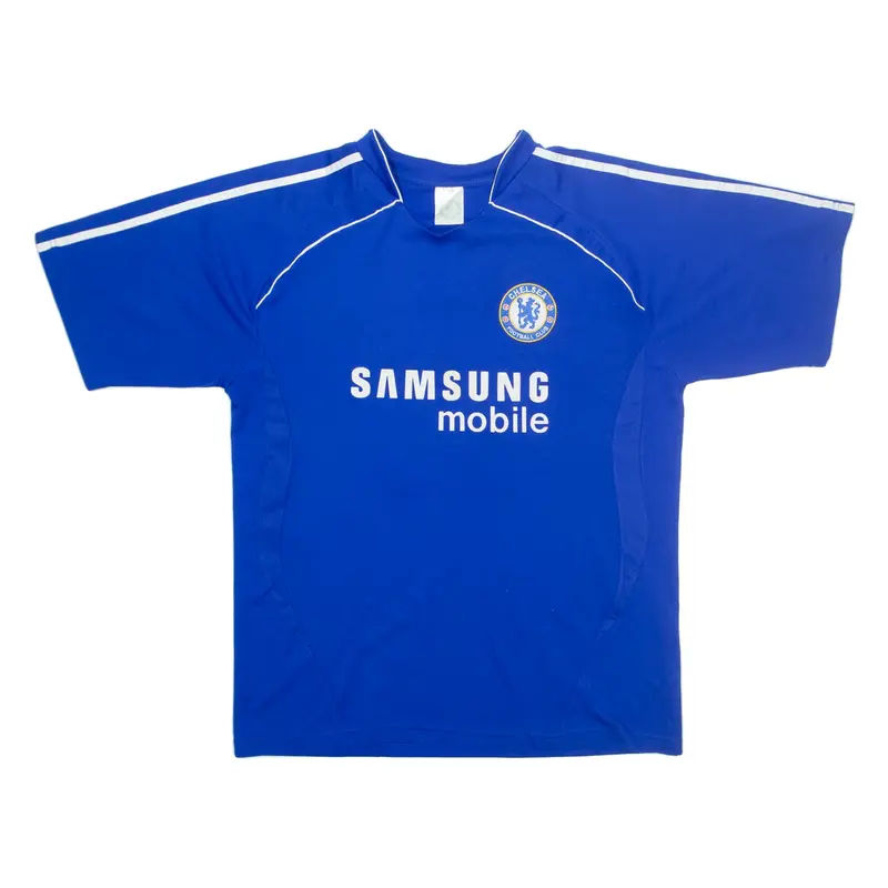 CHELSEA FOOTBALL CLUB Mens Football Shirt Jersey Blue V-Neck XL