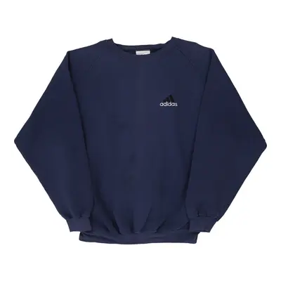 Made in U.S.A Adidas Sweatshirt - XL Navy Cotton Blend