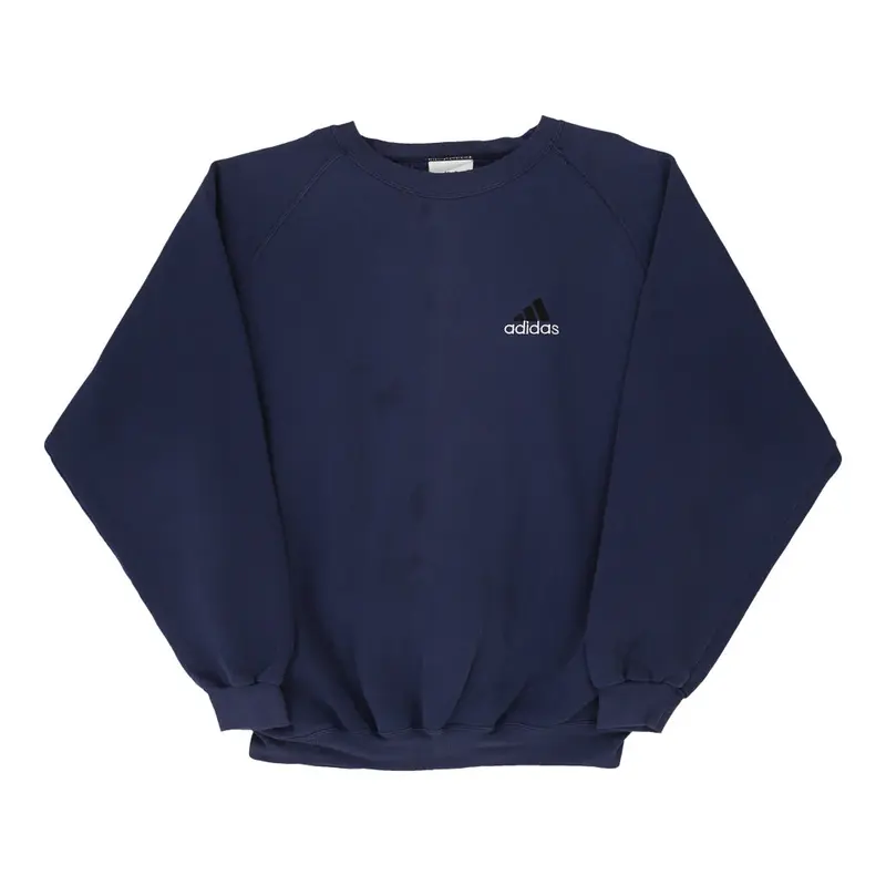 Made in U.S.A Adidas Sweatshirt - XL Navy Cotton Blend