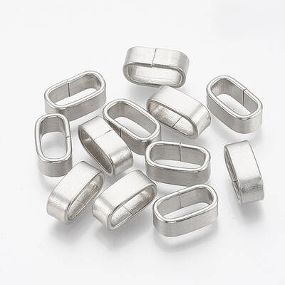 Non-Tarnish 304 Stainless Steel Slide Charm