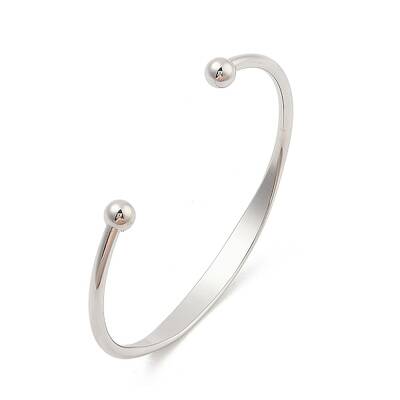 Ion Plating(IP) 304 Stainless Steel Cuff Bangles for Women