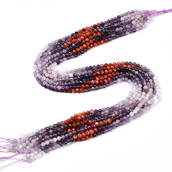 Natural & Synthetic Mixed Gemstone Beads Strands