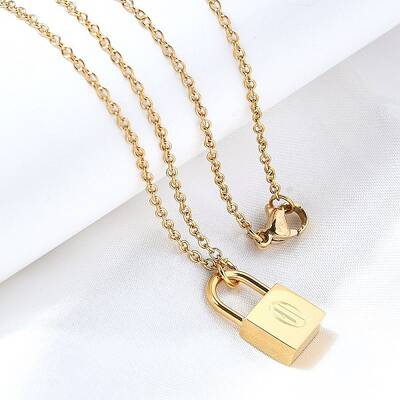 304 Stainless Steel Rolo Chain Pendant Necklaces