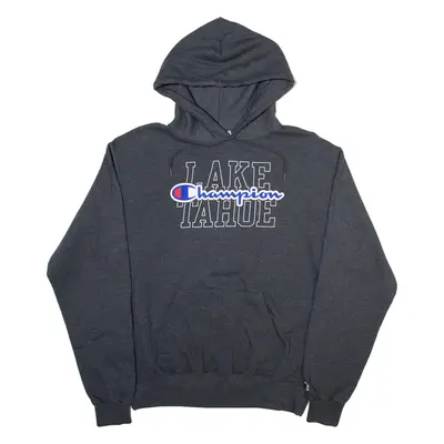 CHAMPION Mens Grey Hoodie M